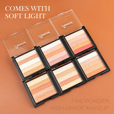 Highlight Eye Shadow Plate Three-Dimensional Brightening and Repairing - 12G / 01 Style